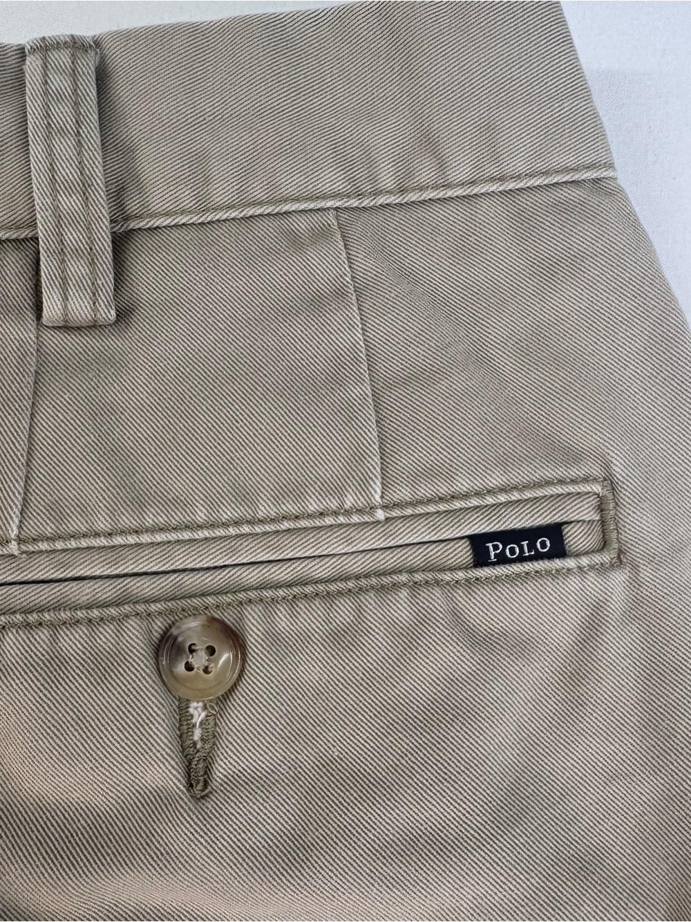 POLO RALPH LAUREN Men’s Cotton Chinos, Classic Fit, Casual, Khaki/Beige, 34W 9I - Picture 8 of 13